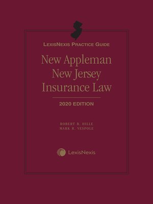 cover image of LexisNexis Practice Guide: New Appleman New Jersey Insurance Law